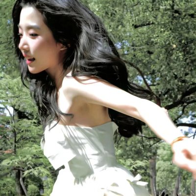 蓝色长袍